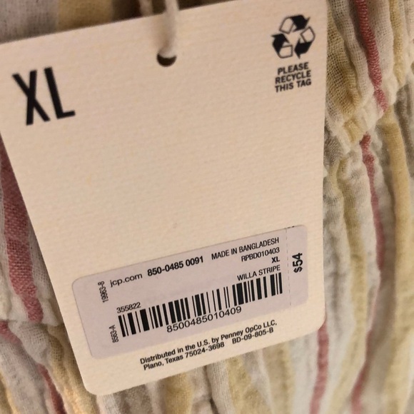 2/$30 NWT a. n. a. Dress Willa Stripe Size XL - Picture 2 of 14